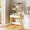 Wall Leaning Ladder Desk with Drawer and Shelves for Small Spaces